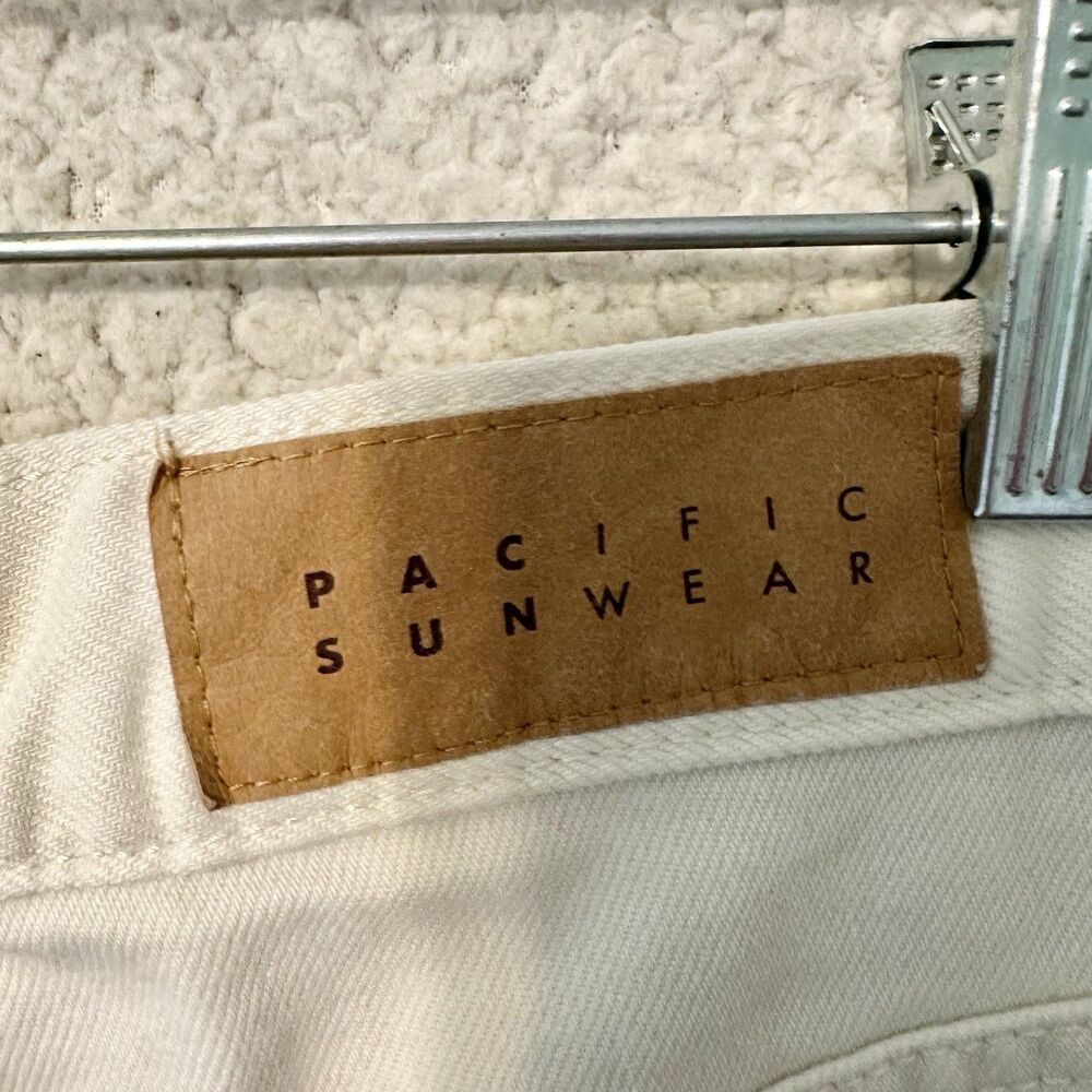 Pacsun Women’s 28 Dad Jeans Patchwork Jeans Slim Taper Multicolor Beige - Picture 6 of 16